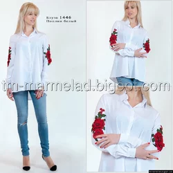 Блуза женская 1446 Поплин белый